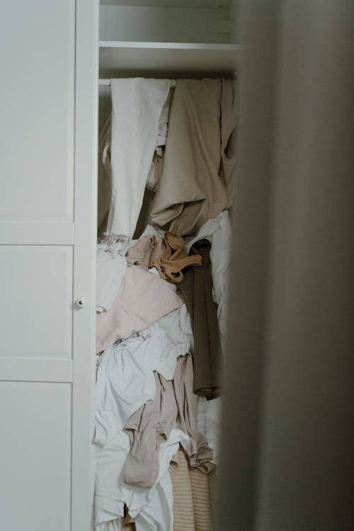 Free Photo of a Messy Wardrobe Stock Photo