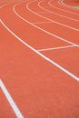 Orange Running Track with Lanes