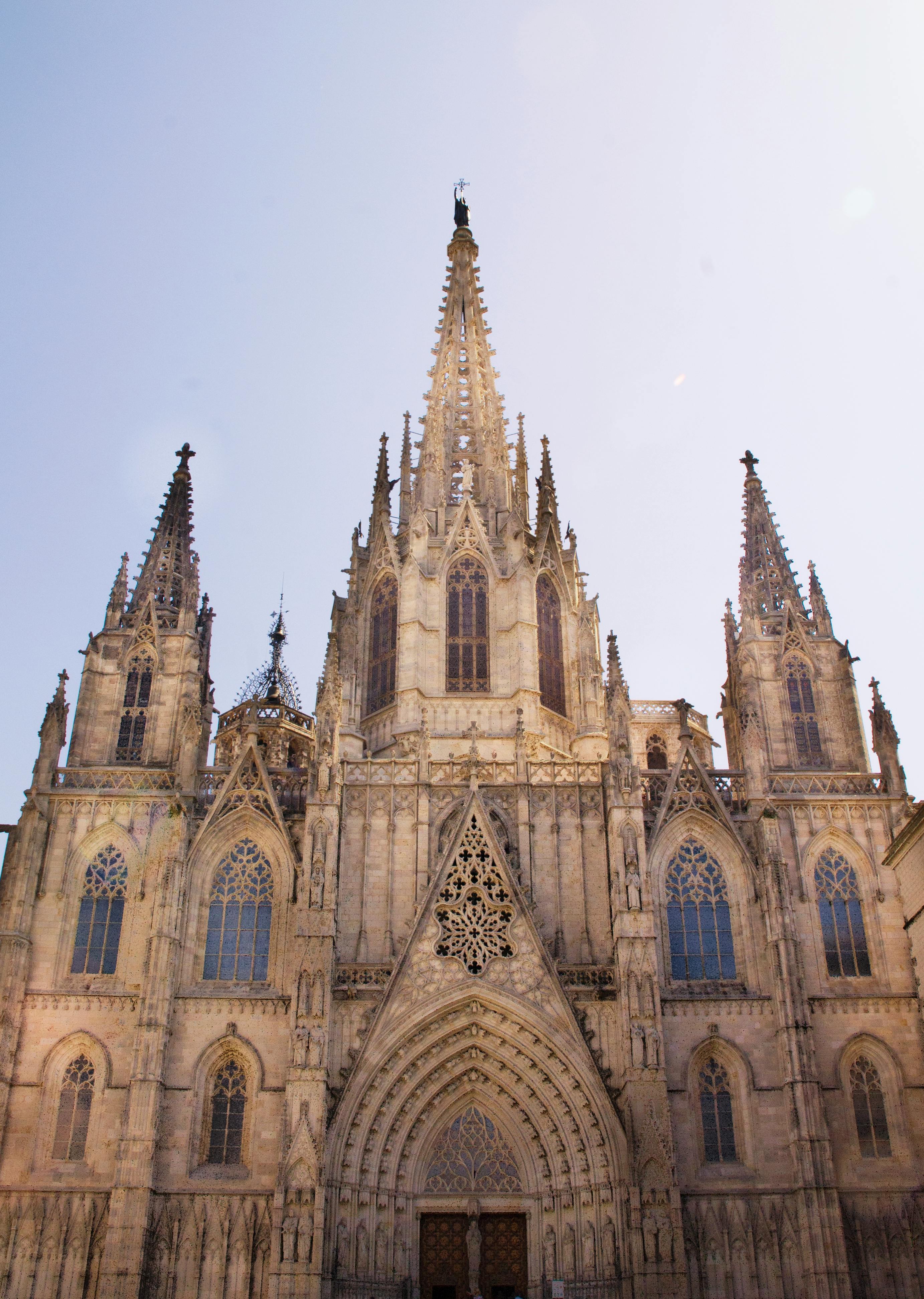 archdiocese of barcelona under white sky