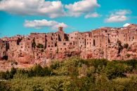 Small Tuscany Village on Cliff