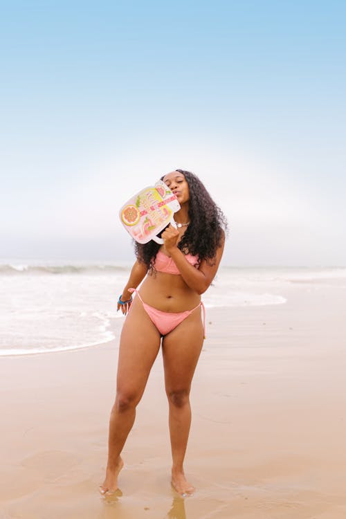 Woman in Swimsuit at the Beach