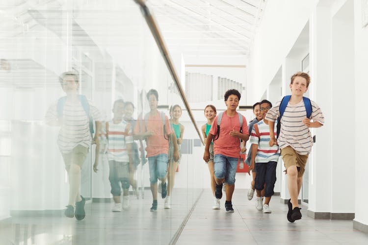 Children Running In The Hallway