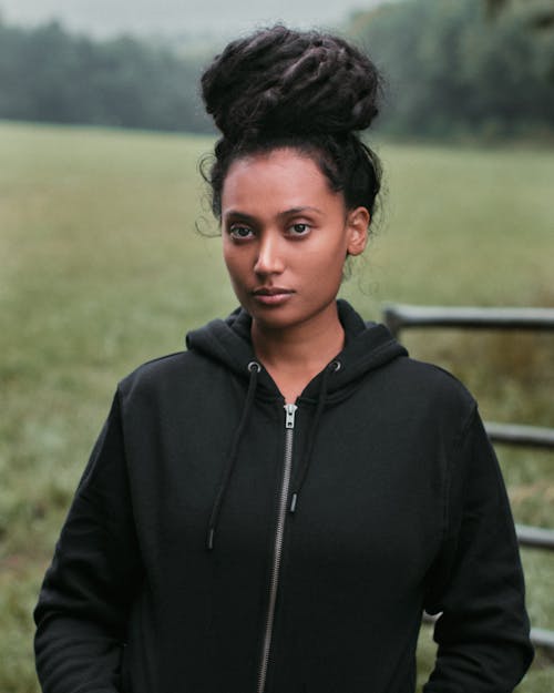 Free Woman Wearing Black Jacket Stock Photo