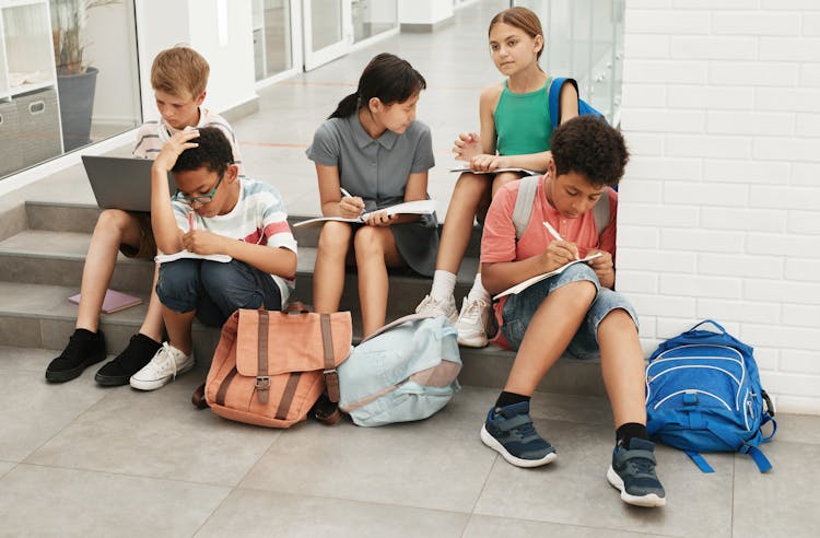 Students Studying Together 