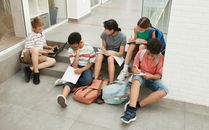 Group of Children Sitting on Floor