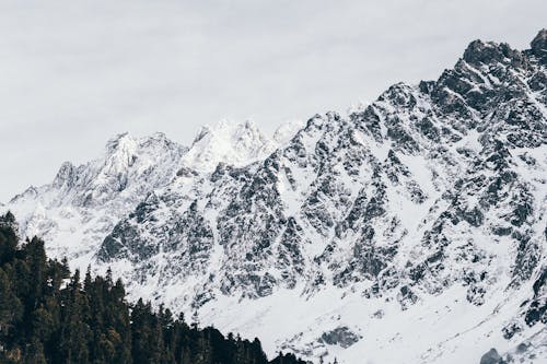 Free Mountain Cover by Snow at Daytime Stock Photo