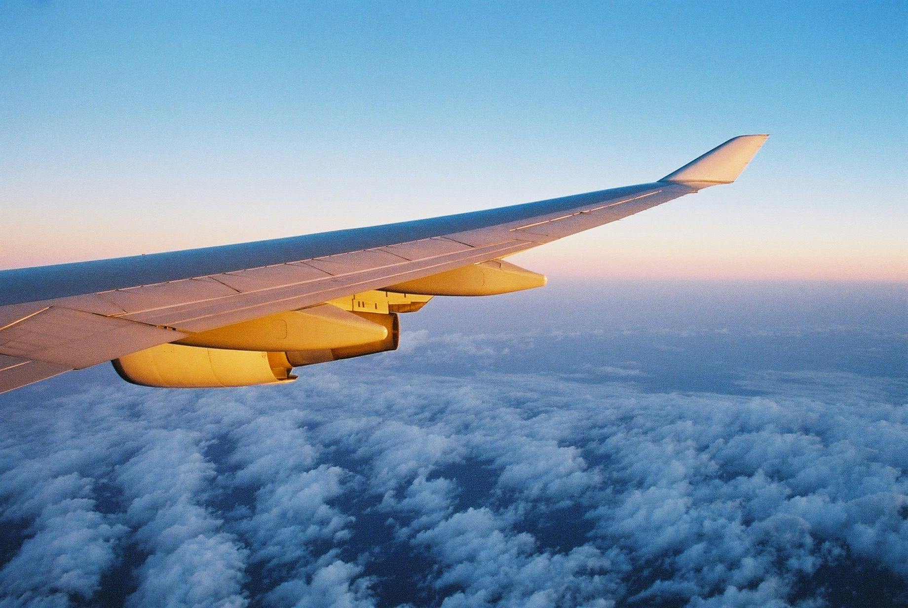 Kostenloses Foto zum Thema: flug, flugzeug, flugzeugflügel