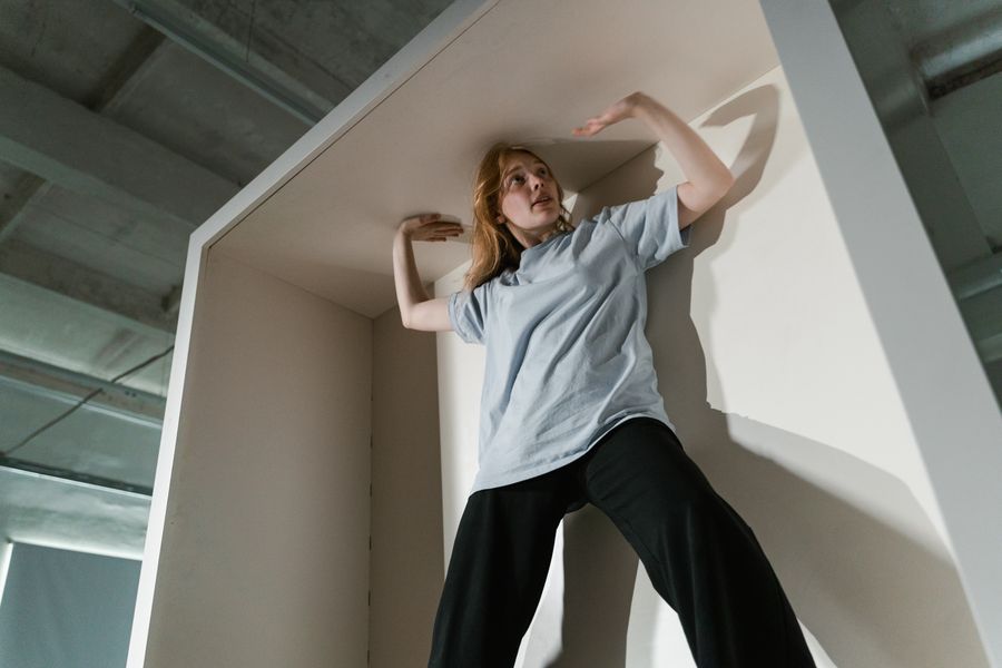 Person experiencing fear