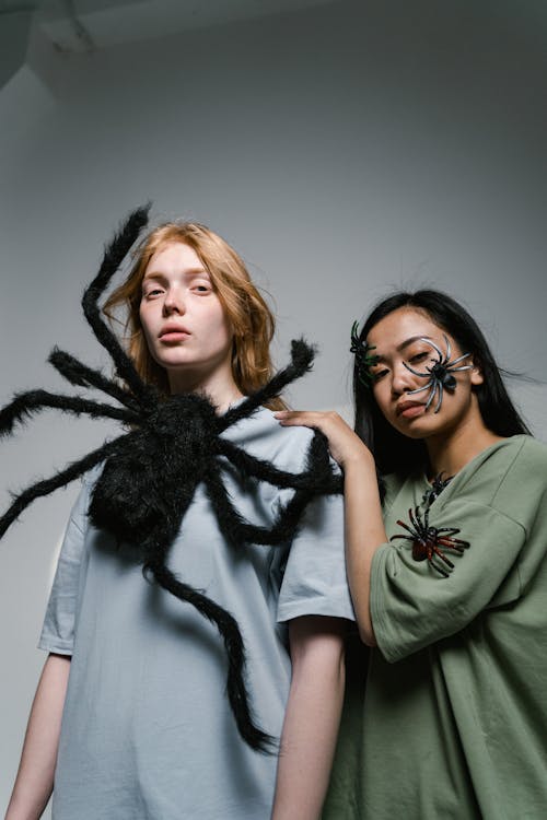 Women Afraid of Spiders