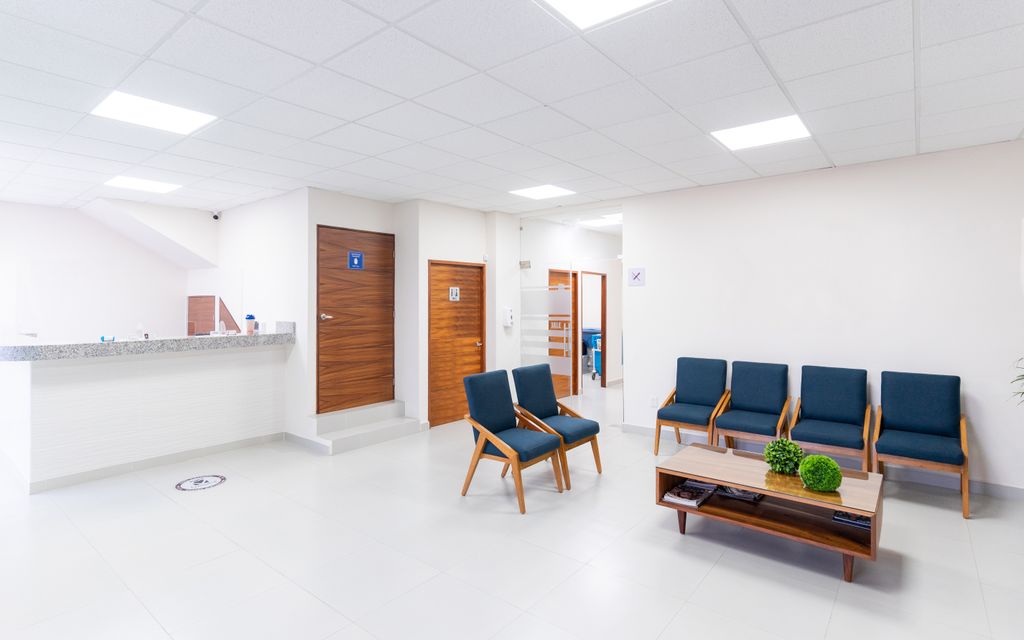 Clean commercial clinic reception in Chino Hills
