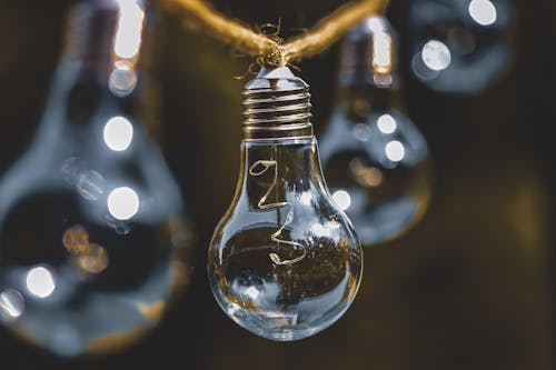 Lightbulb on String