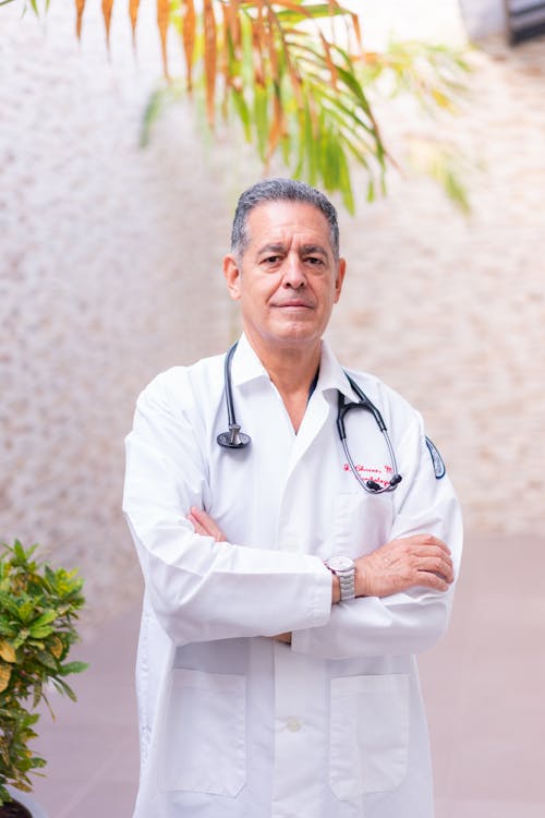 Free A Doctor in a White Coat  Stock Photo