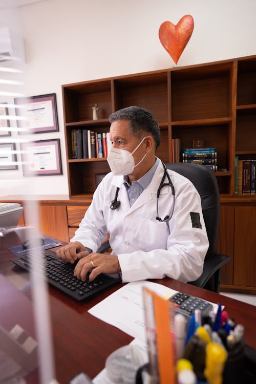 Free A Doctor in an Office  Stock Photo