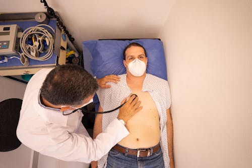 A Doctor Checking a Man