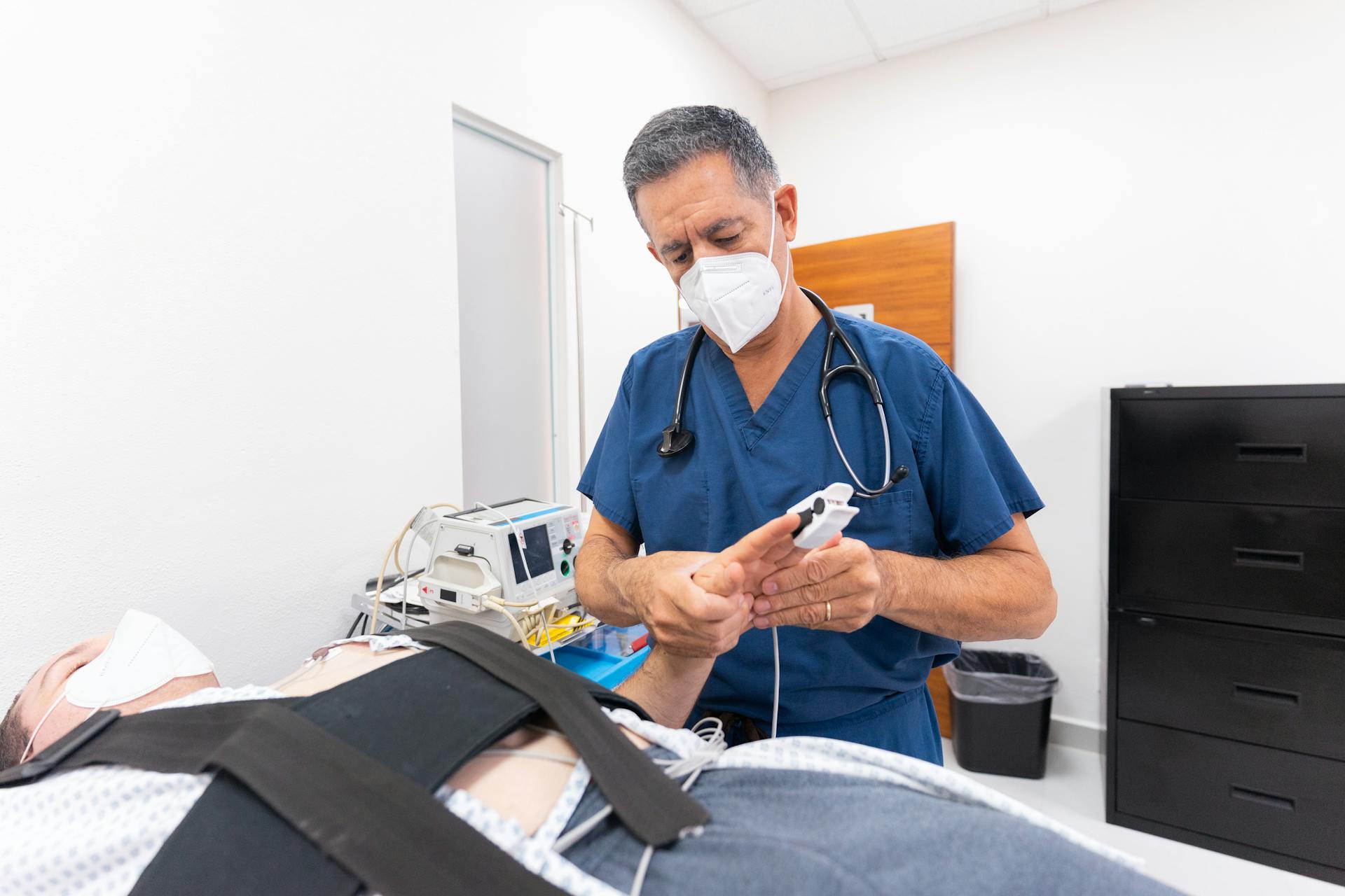 Patient During a Procedure in a Hospital