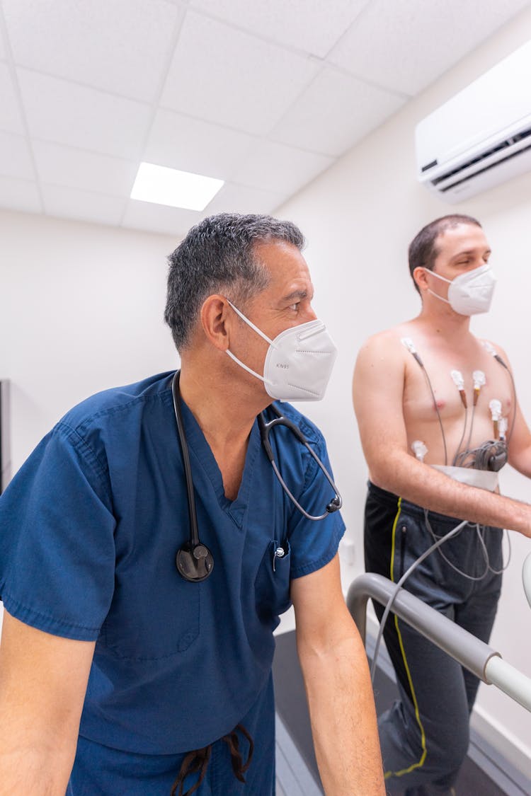 Patient During A Procedure In A Hospital 