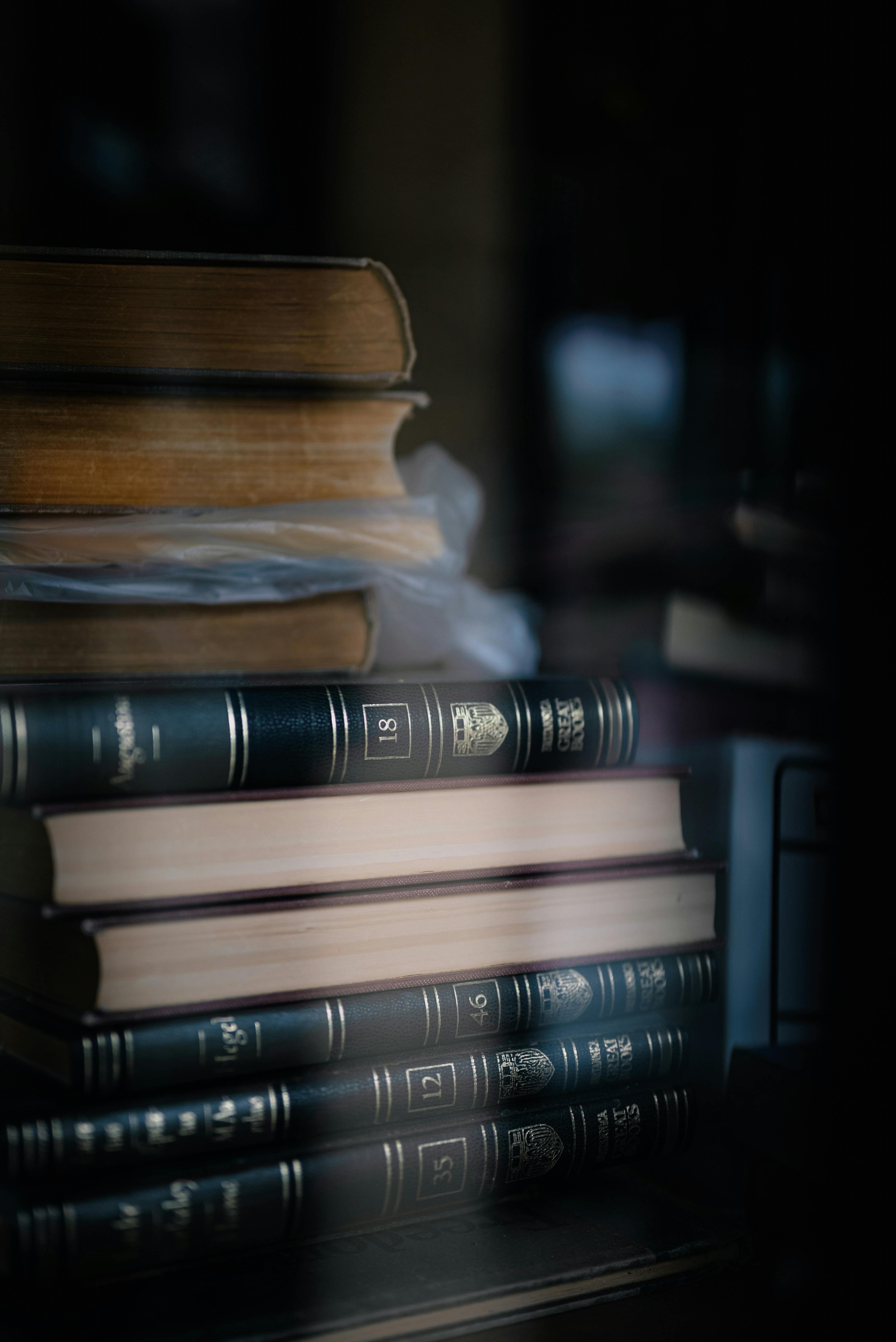 Stack of old Books Stock Photo by ©spaxiax 1035473