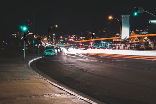 Free Time Lapse Photo of City by Night Stock Photo