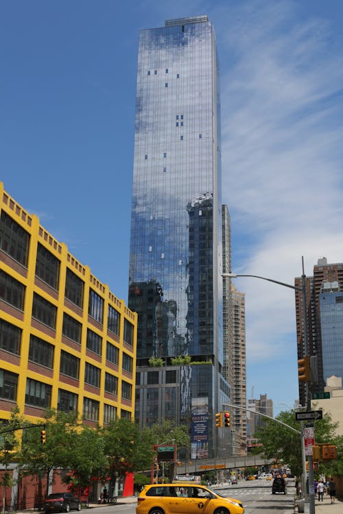Tall Modern Skyscraper with a Glass Facade 