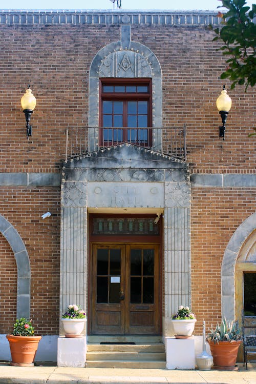 Free stock photo of brick, city hall, doors