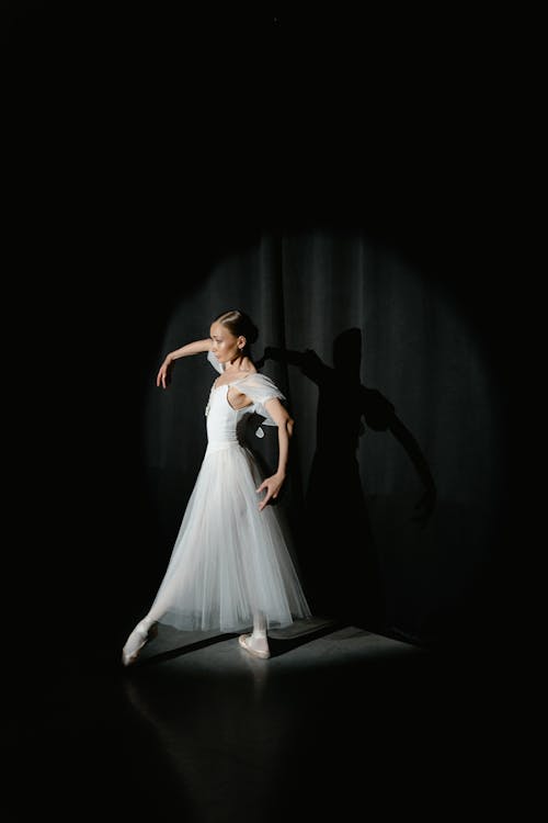 Spotlight on a Dancing Ballerina