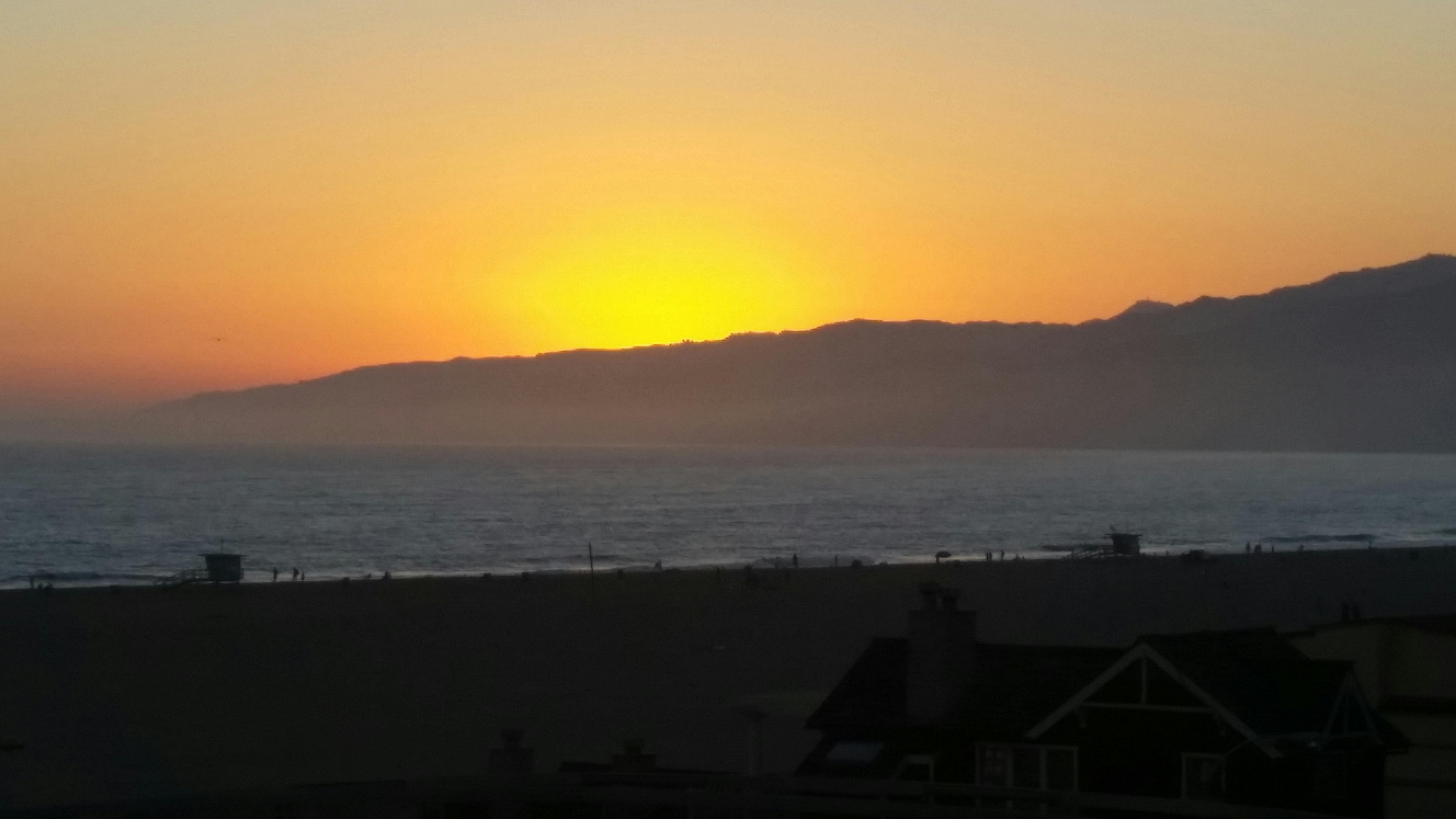 Free stock photo of California sunset, santa monica beach, sunset