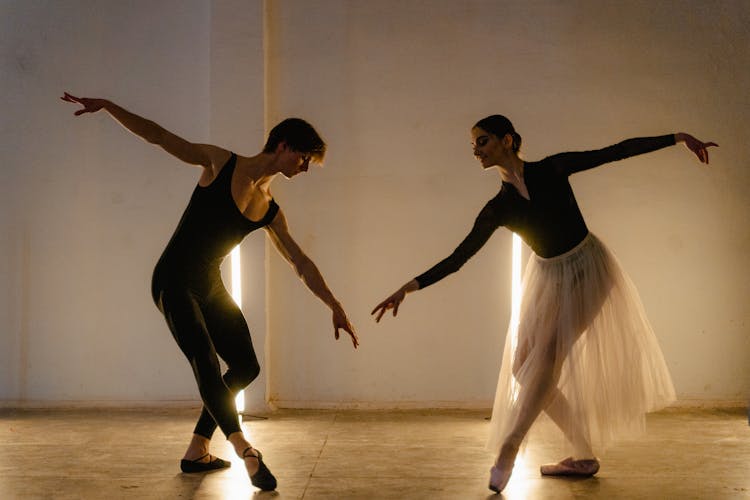 A Man And A Woman Dancing Ballet