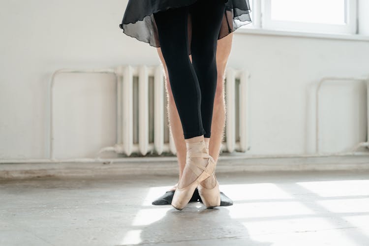 Ballet Dancer Rehearsing A Dance