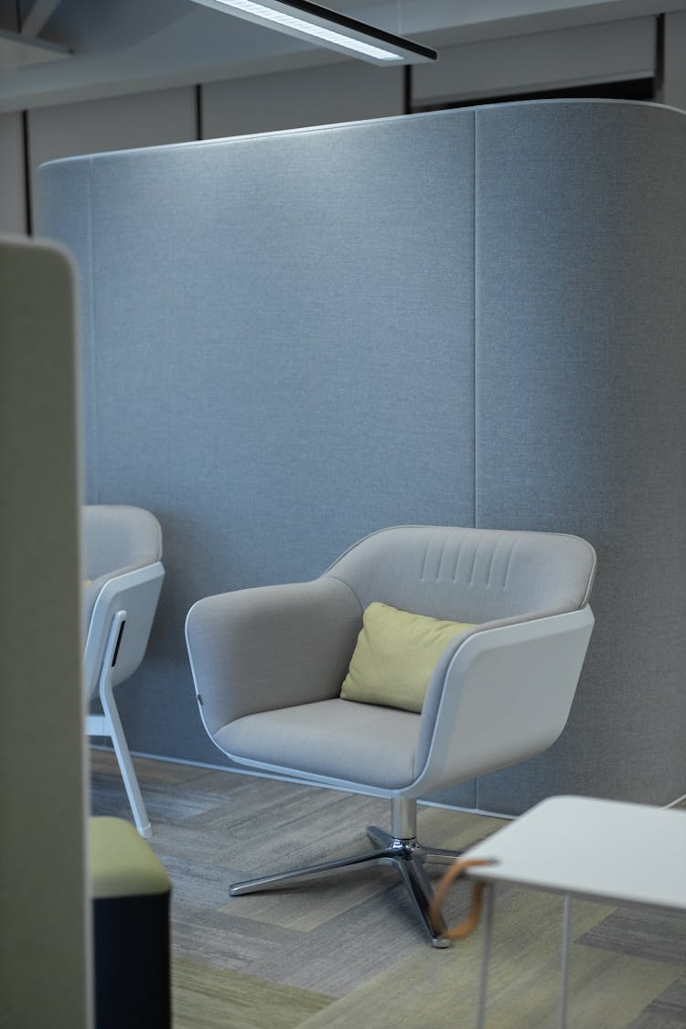 White Chair Inside An Office Room