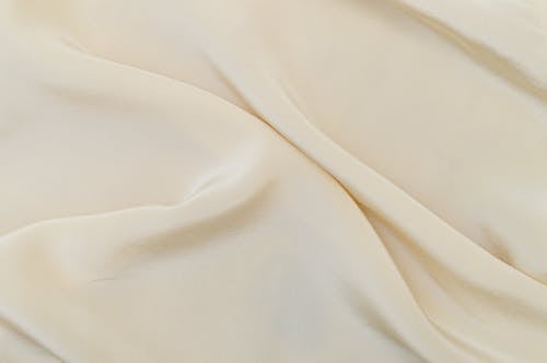 Close-up of a Wavy White Cloth 