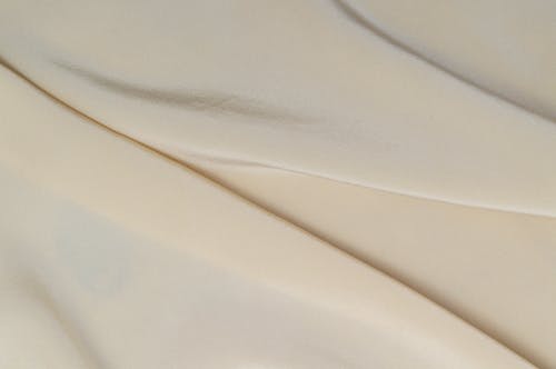 Close-up of White Fabric Texture