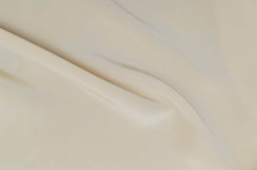 Close-up of Smooth White Fabric 