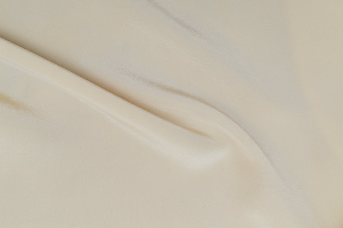 Close-up of Smooth White Fabric 