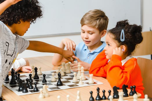 Kids Playing Chess