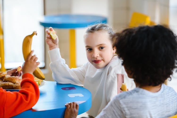 Kids Eating Together