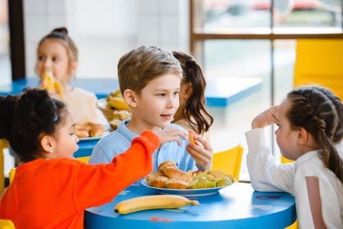 Children Eating Together