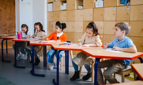 Children engaged in learning activities