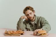 A Man Sitting at the Table