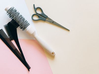Styled hair look