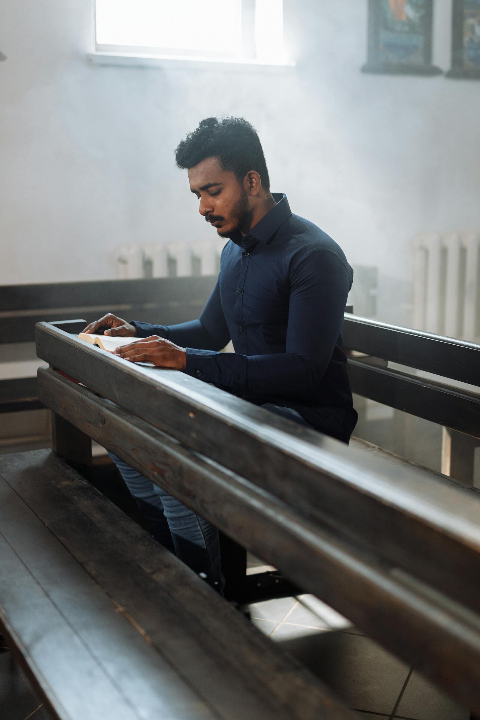 Church congregation gathered for worship