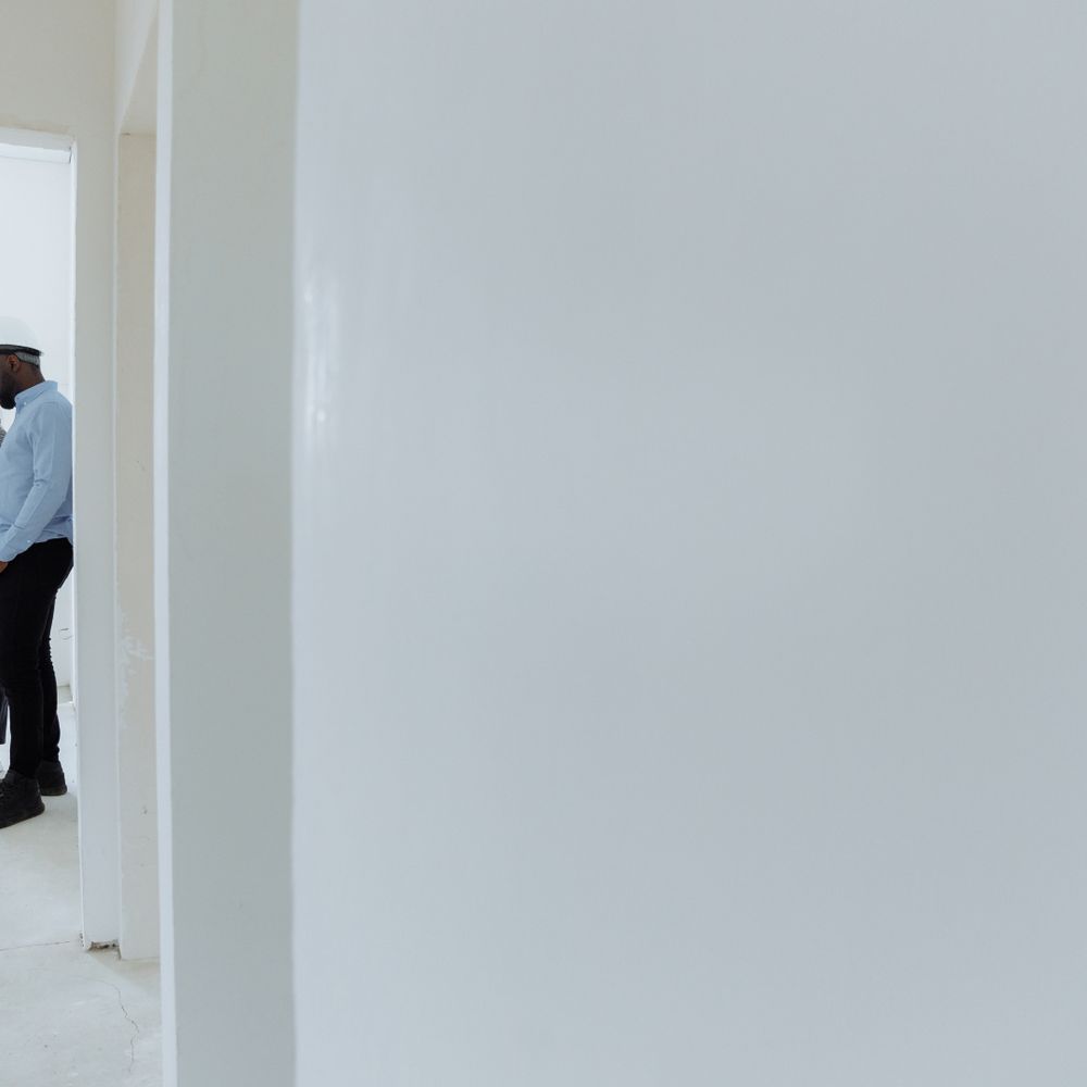 End of Tenancy Decorating in Church End — walls rolled to an even, flat finish