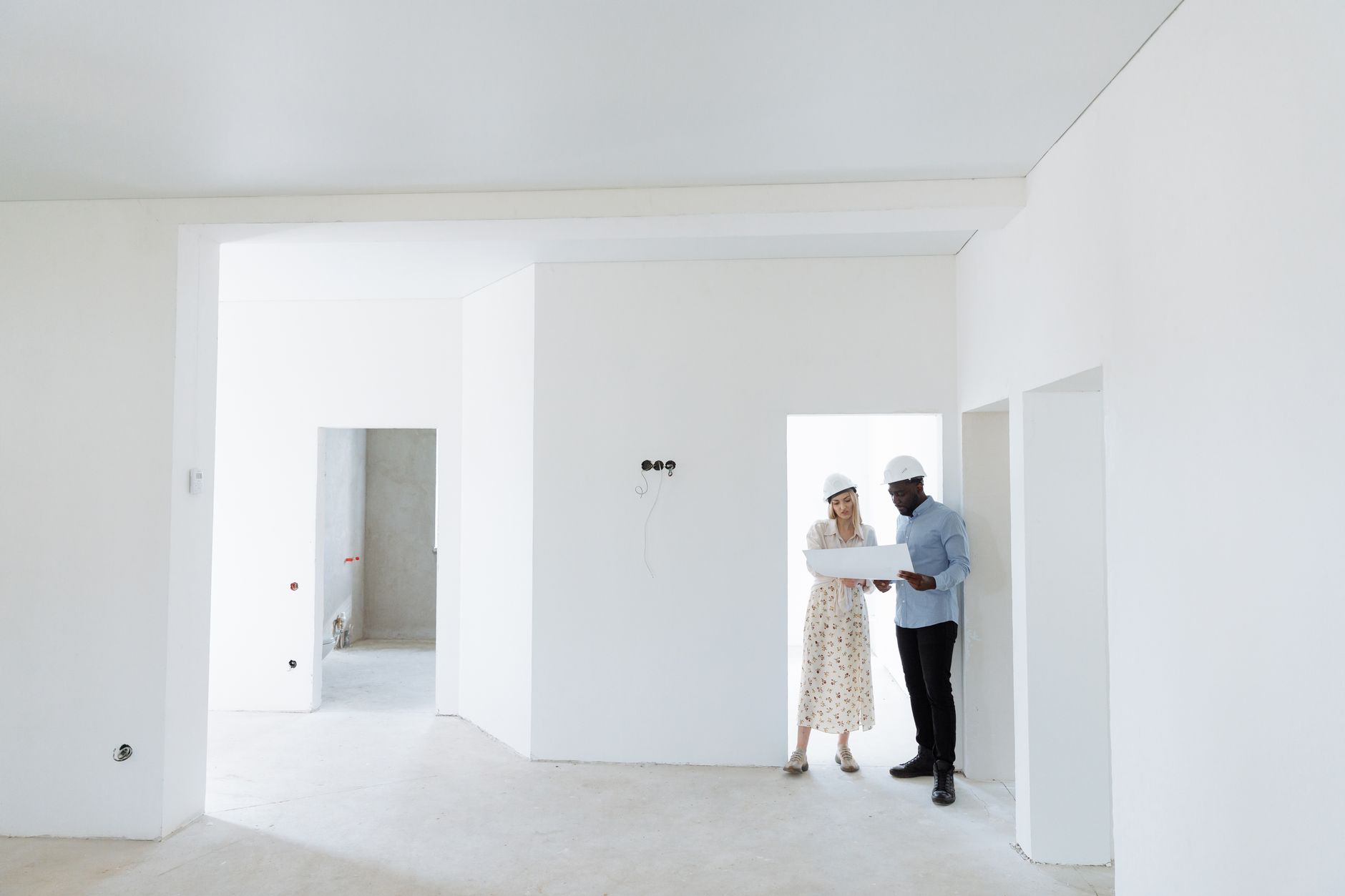 Schlafzimmer mit originalem Dielen
