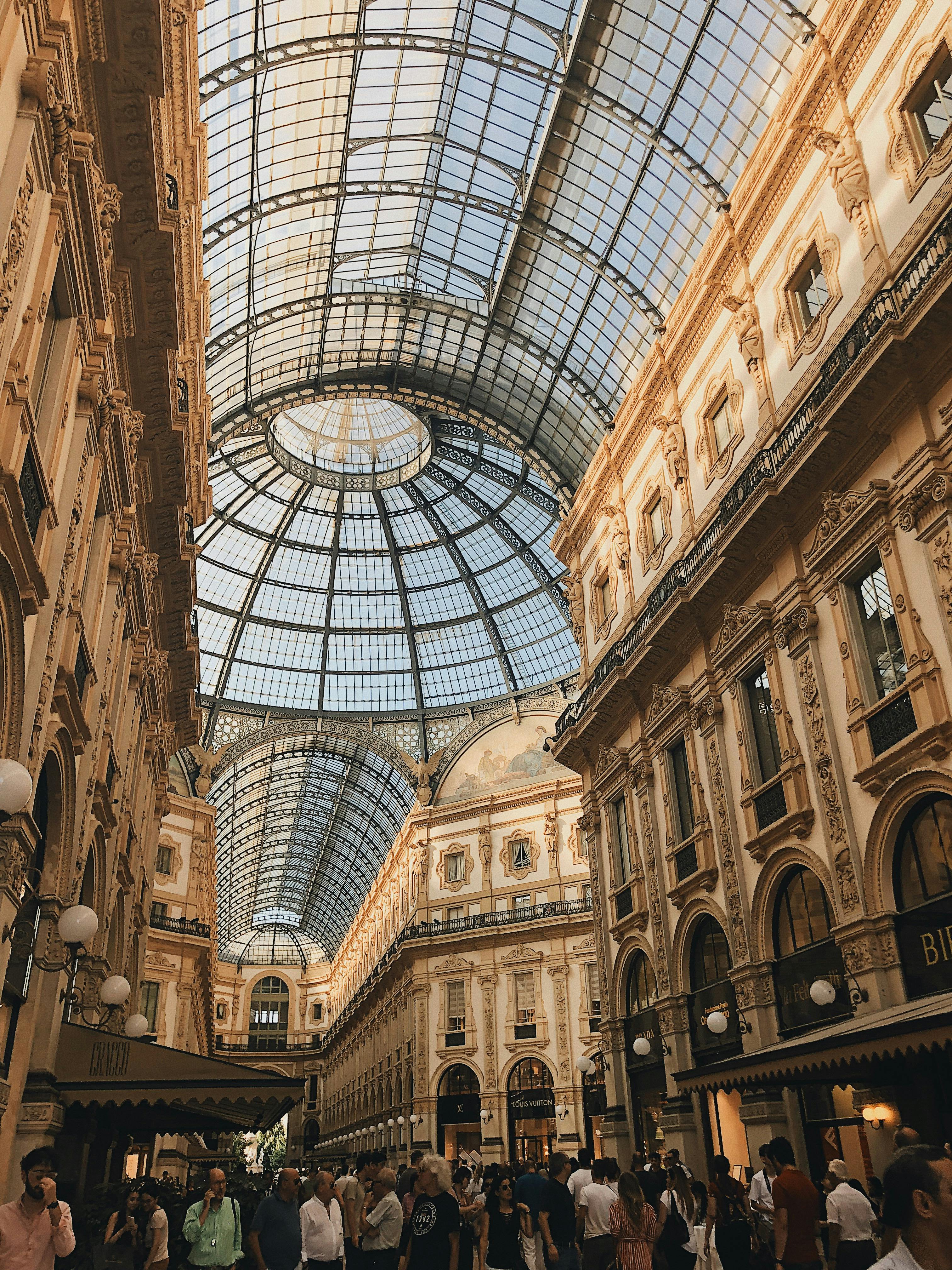 Galleria Vittorio Emanuele Ii Milan Stock Photo - Download Image