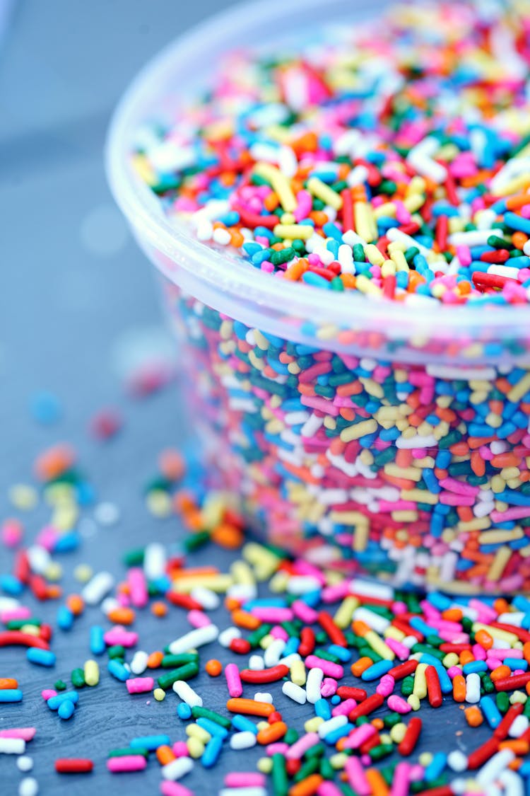 Colorful Sprinkles On The Table