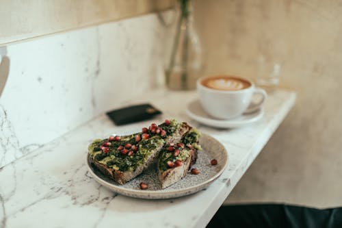 Kostnadsfri bild av avokado toast, bröd, frukost