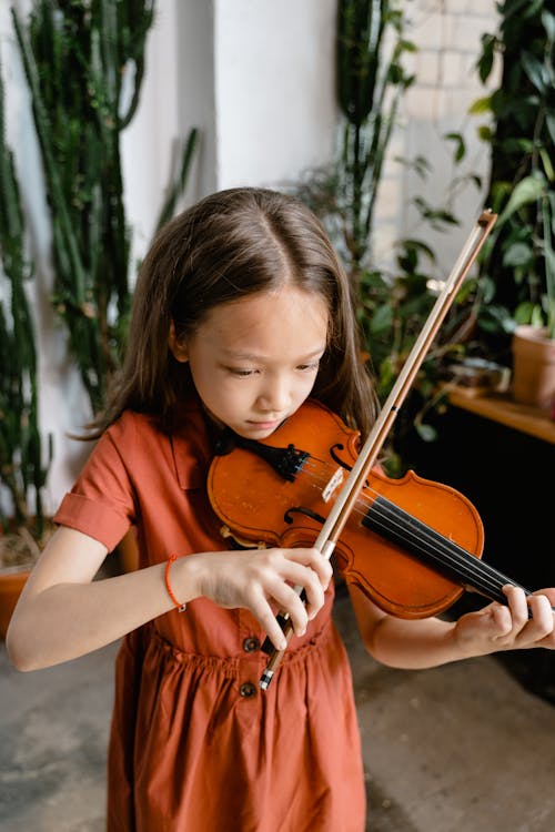 A Girl Playing the Violin · Free Stock Photo