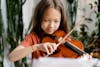 Sophia playing violin