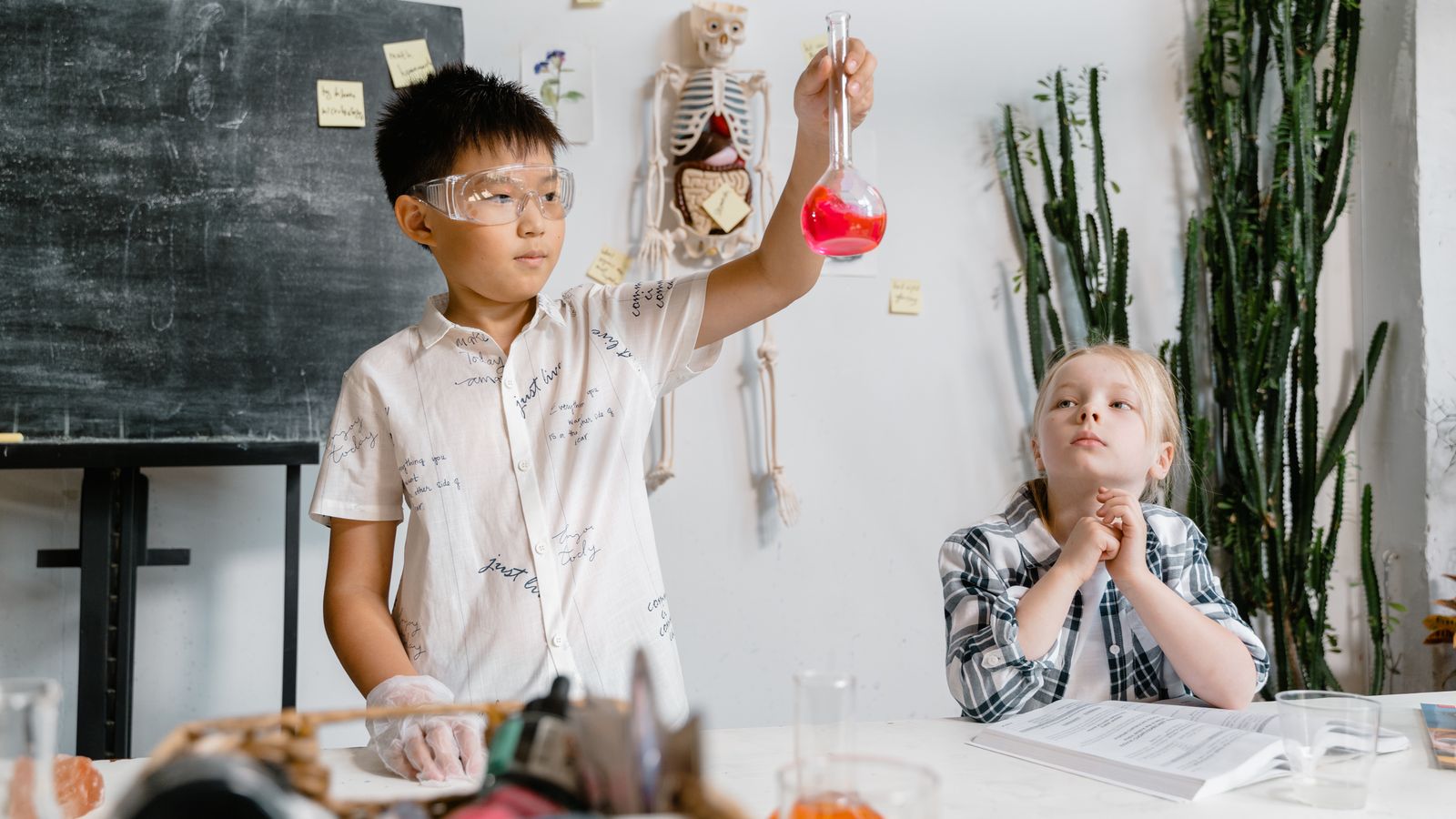 Students in a classroom