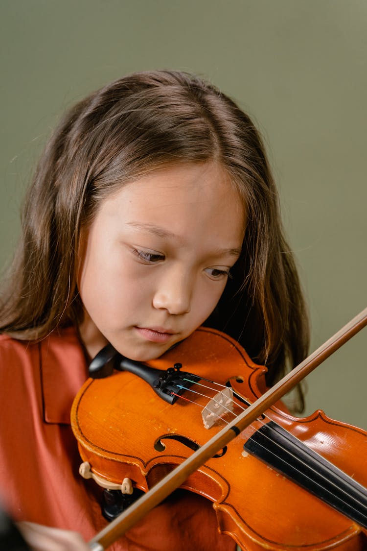 A Girl Playing Violin