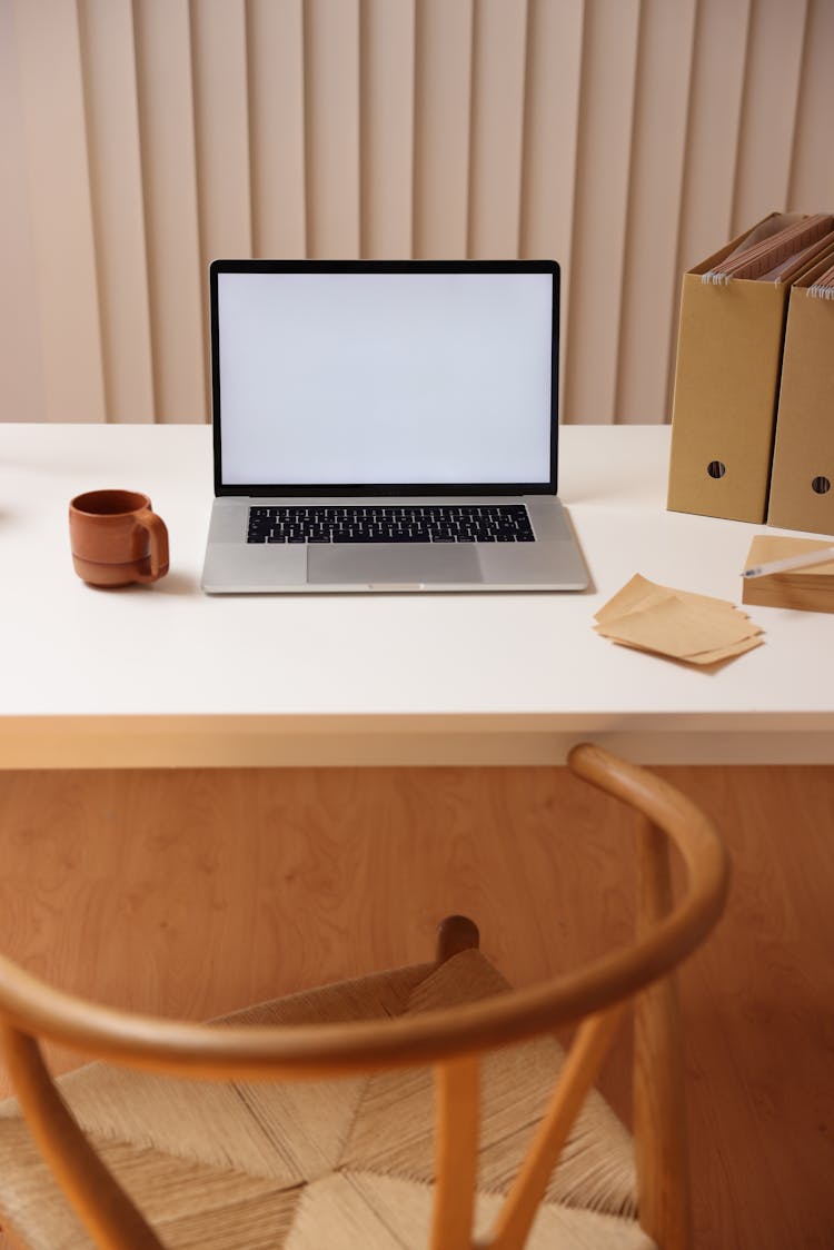 A Photo Of A Minimalist Workspace